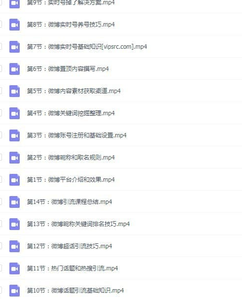 微博推廣引流營銷課程