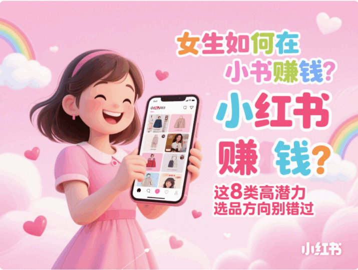 女生如何在小紅書賺錢？這8類高潛力選品方向別錯過-愛分享導航