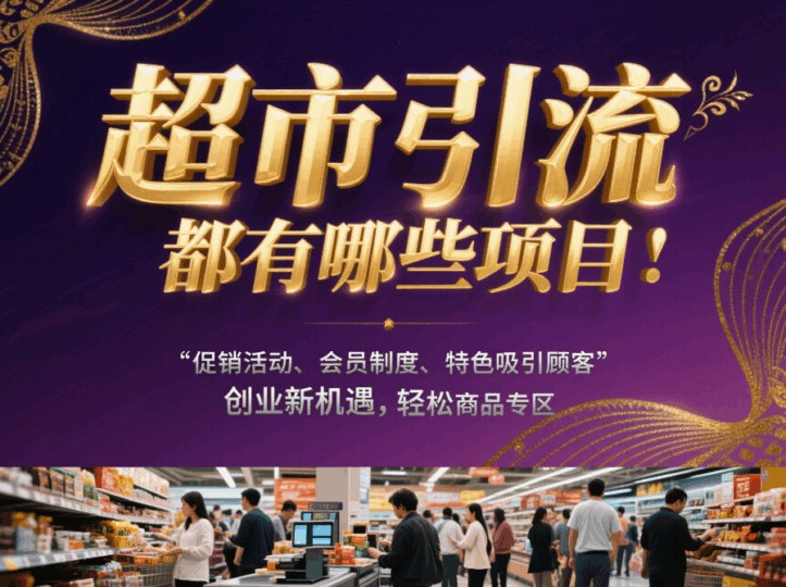 超市引流都有哪些項目:創業新機遇,輕松吸引顧客-愛分享導航