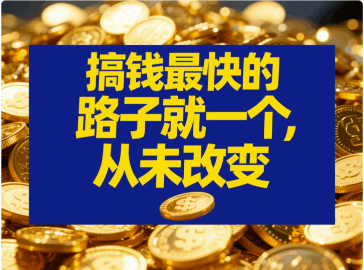 搞錢最快的路子就一個，從未改變-愛分享導航