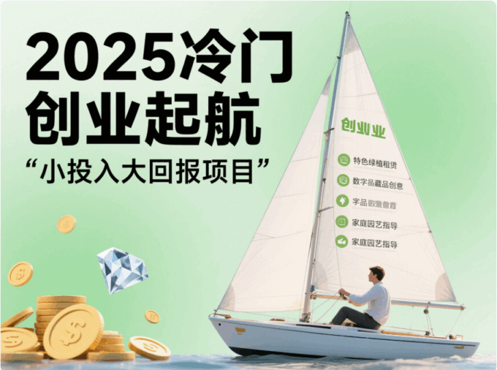 個人創業的創業小項目有哪些?十大冷門暴利生意,2025年值得一試-愛分享導航