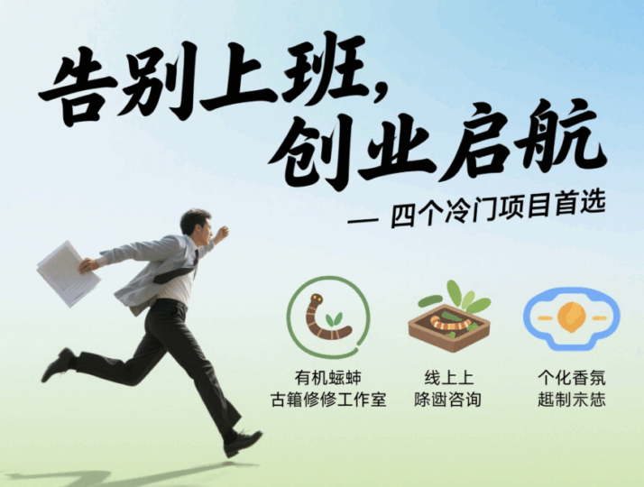 不想上班,就創(chuàng)業(yè)吧!創(chuàng)業(yè)就首選這四個冷門項(xiàng)目-愛分享導(dǎo)航