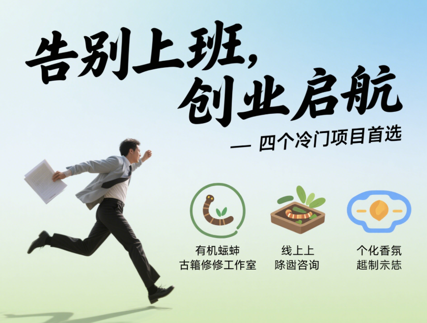 不想上班,就創業吧!創業就首選這四個冷門項目-愛分享導航