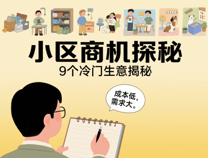 小區(qū)里的9個冷門暴利生意,你知道幾個-愛分享導(dǎo)航