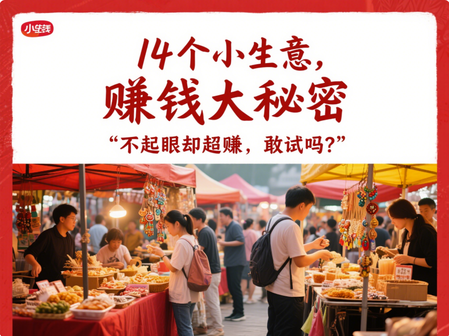 14個不起眼卻真正賺錢的小生意,你敢不敢試試?