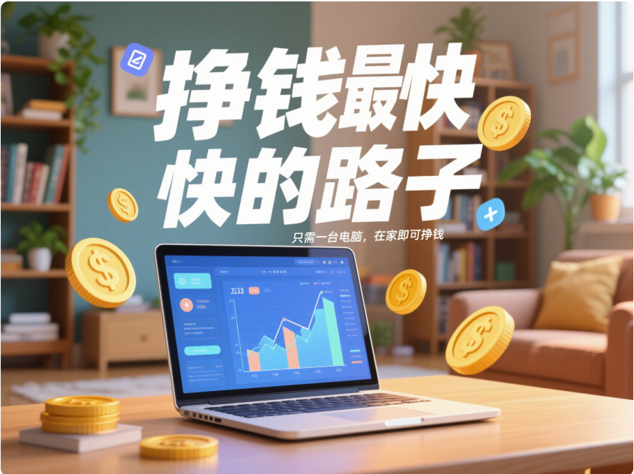 掙錢最快的路子_只需一臺電腦_在家即可掙錢