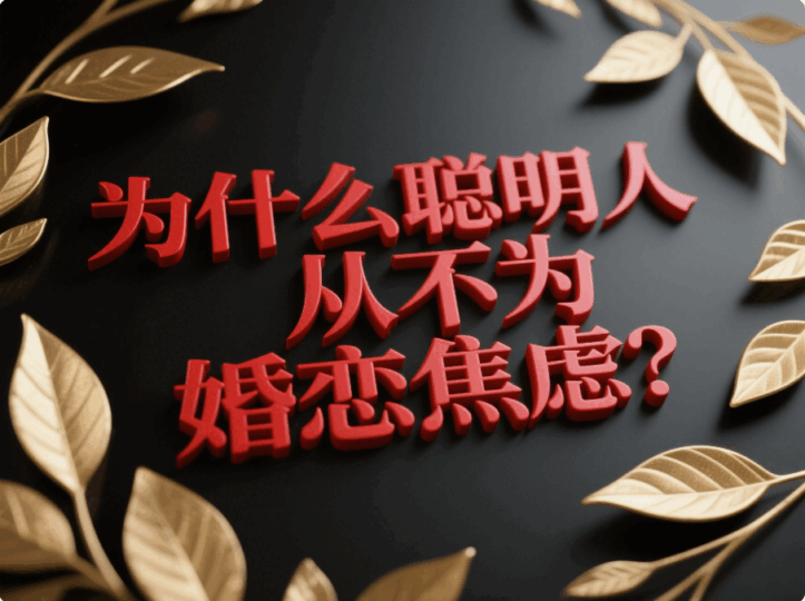 為什么聰明人從不為婚戀焦慮？-愛分享導航