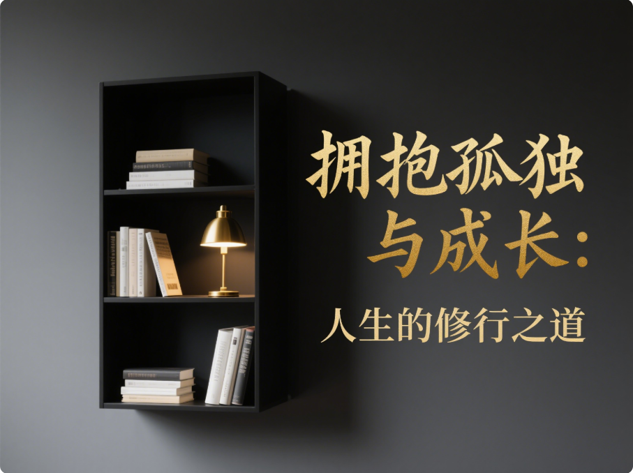 擁抱孤獨與成長：人生的修行之道