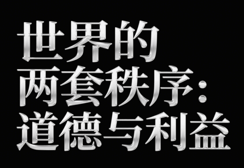世界的兩套秩序：道德與利益-愛分享導(dǎo)航