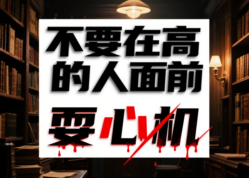 不要在高段位的人面前耍心機