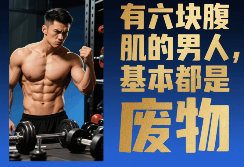 有六塊腹肌的男人，基本都是廢物-愛分享導航