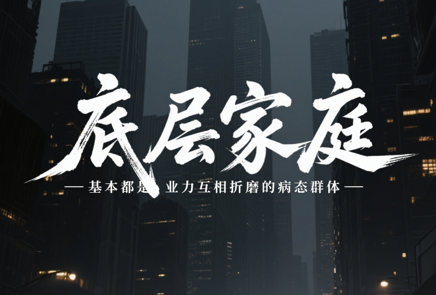 底層家庭基本都是業力互相折磨的病態群體-愛分享導航