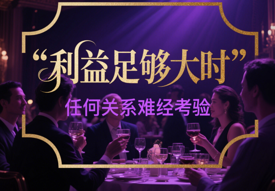 利益足夠大的時候_任何關系都經不住考驗-愛分享導航