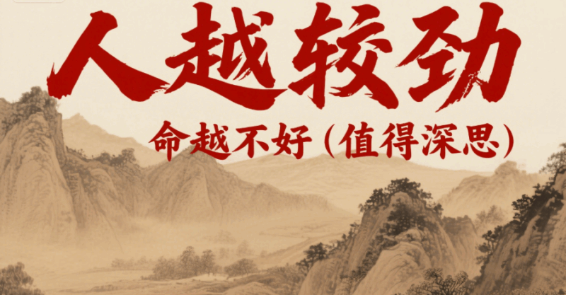 人越較勁，命越不好（值得深思）-愛(ài)分享導(dǎo)航