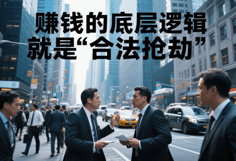 賺錢的底層邏輯就是“合法搶劫”-愛分享導航