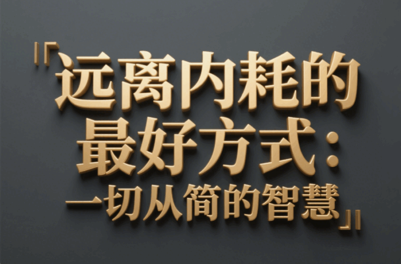遠離內耗的最好方式：一切從簡的智慧-愛分享導航