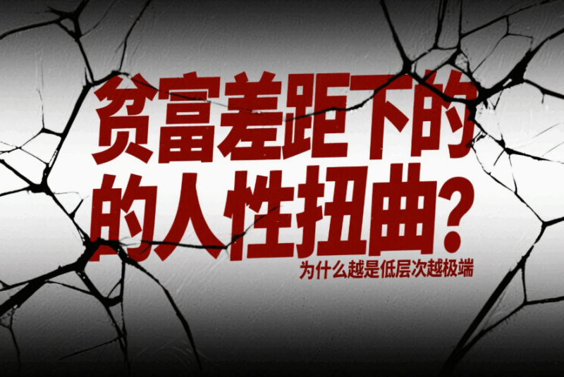 貧富差距下的人性扭曲：為什么越是低層次越極端-愛分享導(dǎo)航