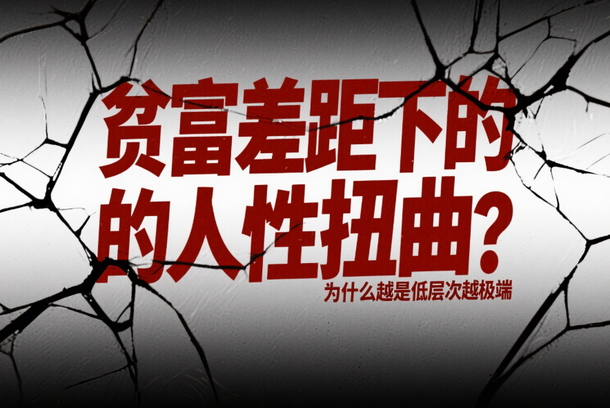 貧富差距下的人性扭曲：為什么越是低層次越極端