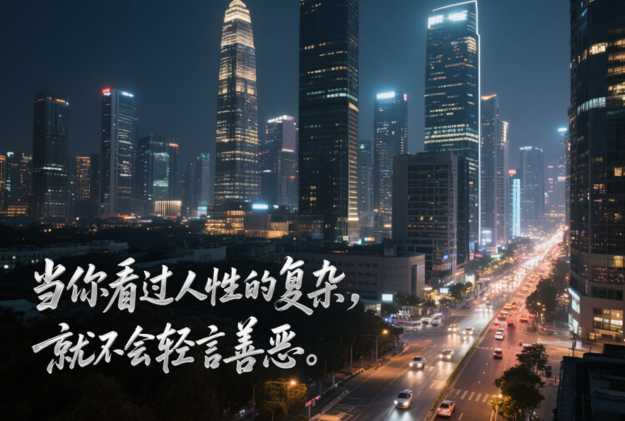 當你看過人性的復雜，就不會輕言善惡
