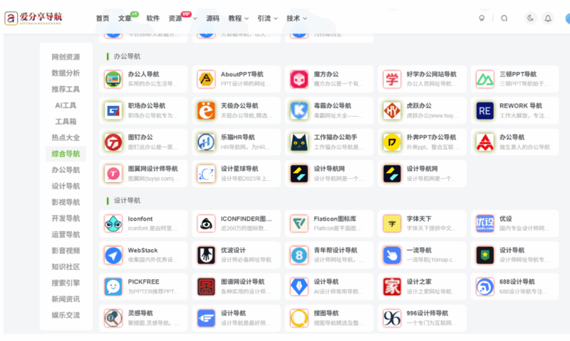 創意無限：探索不同風格的網站導航制作靈感-愛分享導航